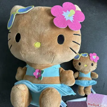 헬로키티 L 봉제 인형 햇볕에 탄 갸루 Ver.