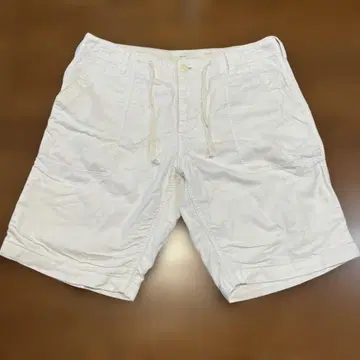 화이트 코튼 숏팬츠 31인치