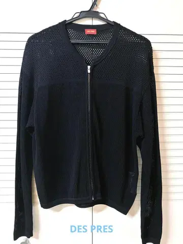 DES PRES 메쉬 지퍼 업 블레이저