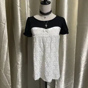 발레코어 리본 튜닉 coquette 레이스 페어리 그런지