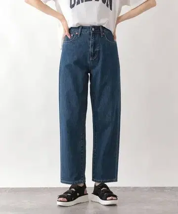 글로벌 워크 GOOD 데님 스트레이트 팬츠