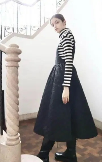 에피누 quilting salopette onepiece 블랙