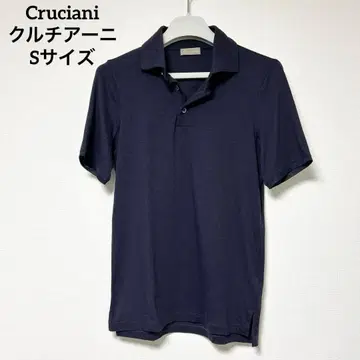 [새상품급] Cruciani 크루치아니 피케 셔츠 네이비 스트레치