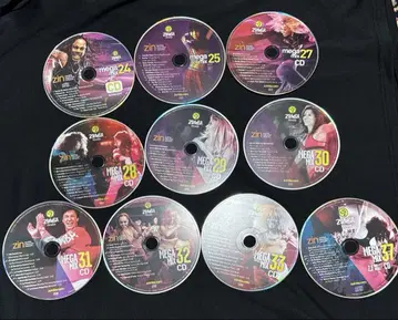 줌바 메가 믹스 CD 세트 10장