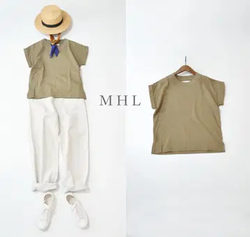MHL 마거릿 하웰 3중 면 제리 T셔츠