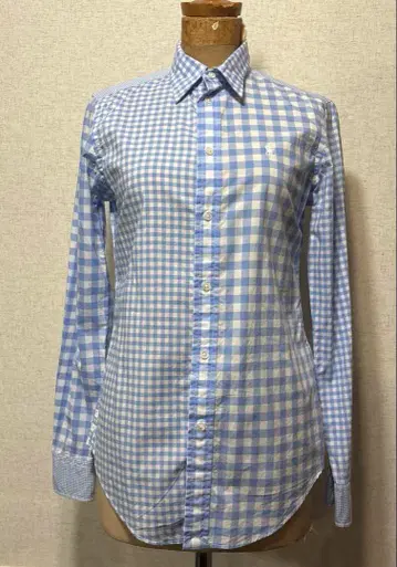 폴로 랄프 로렌 깅엄 체크 장소매 셔츠 0 새 제품