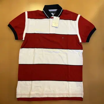 택 포함 새상품 Tommy HILFIGER 남성용 피케 셔츠