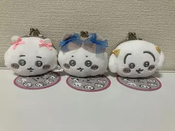 치이카와 (먼작귀) 미니 동전 지갑~리본~ 치이카와 하치와레 토끼 3세트