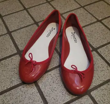 Repetto 빨간색 발레리나 신발 밴딩