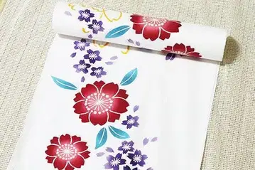 유카타 옷감 면 가지카와 염색 이세형지 미재단 면