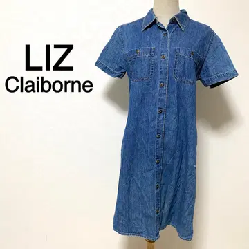 LIZ Claiborne 데님 셔츠 원피스