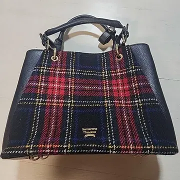 사만사 타바사와 해리스 트위드 협업 토트백 핸드백