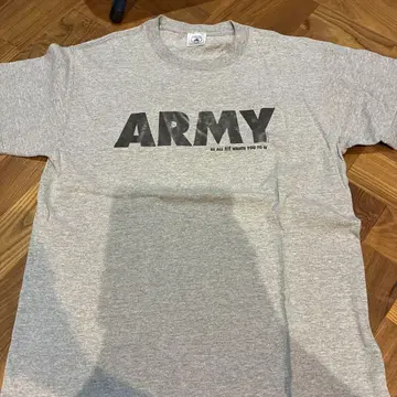ARMY T셔츠 그레이 구제 의류