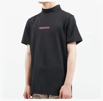 브리핑 블랙 하이넥 폴로 셔츠 L