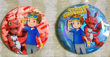 디지몬 테이머즈 마츠다 타카토&길몬 캔뱃지 2개 세트