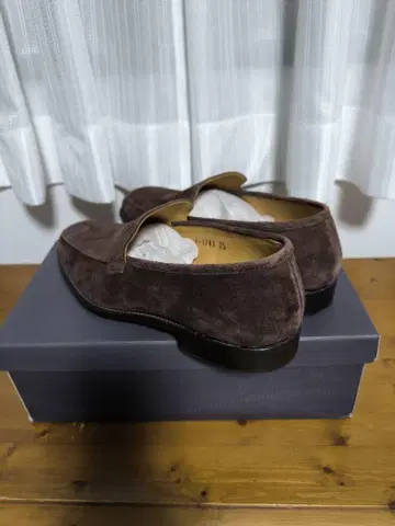 스코치 그레인 브라운 스웨이드 로퍼 25cm EEE