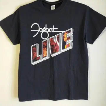 미품 포가트 foghat 라이브 티셔츠 검정 M