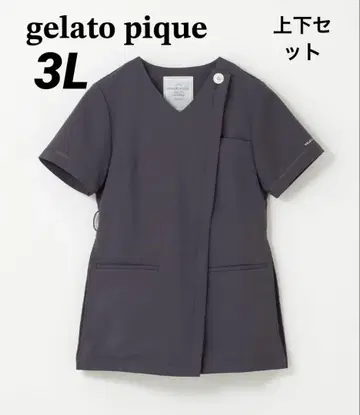[빅 사이즈] GELATO PIQUE 클래시코 플리츠 스크럽 셋업