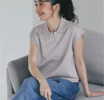 라메 폴로 니트