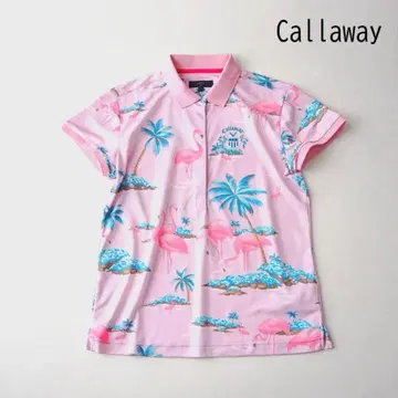 Callaway 캘러웨이 L 플라밍고 반팔 피케 셔츠 골프 의류