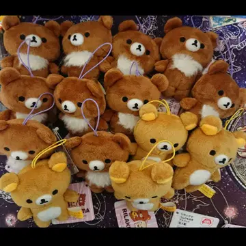 리락쿠마 차이로이코구마 밴딩 끈 포함 마스코트 묶음 판매