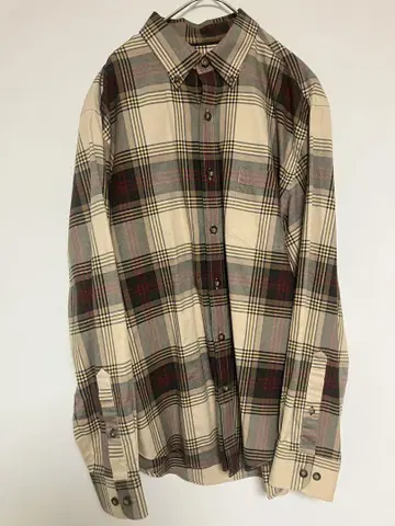 플란넬 셔츠 버튼 다운 셔츠 체크 셔츠 구제 셔츠