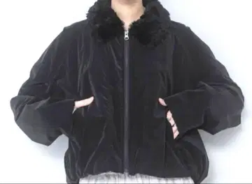 오늘 한정 가격 지나시스 퍼 칼라 숏 블루종