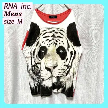 [ RNA inc. ] 단종 레어 남성용 반팔 T셔츠 티셔츠 호랑이 무늬