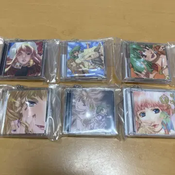 마크로스F 프론티어 미니 CD 컬렉션 가챠 키링 6종