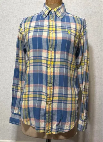 폴로 랄프 로렌 마드라스 체크 셔츠 0 새 제품