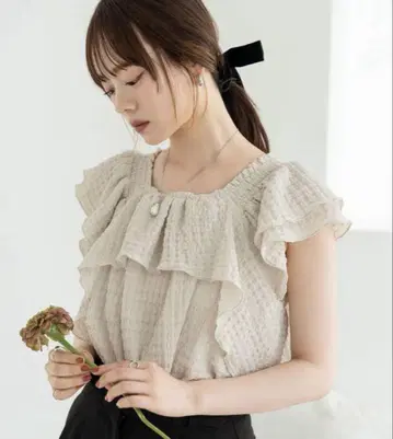 hinari 셔링 블라우스