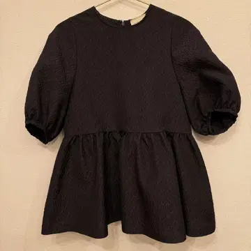 UNITED ARROWS AIRY 자카드 5SL 페플럼 블라우스