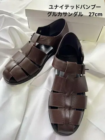 남성용 글루카 샌들 유나이티드 벚나무 소재 사이즈 27cm