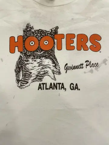 HOOTERS 후터스 프린트 티셔츠 (올빼미) XL