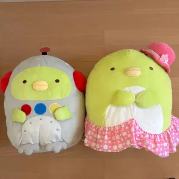 스미코구라시 펭귄? 봉제 인형 영화 이어붙이기 공장 사쿠라 XL