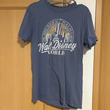 미국 빈티지 의류 Walt Disney World T셔츠 블루 M