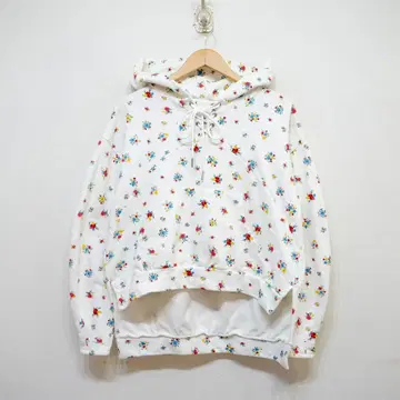 POPPY (F) 꽃무늬 후드티 레이스업 커브 후디