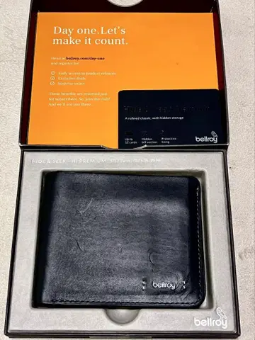 bellroy Hide & Seek 두겹 지갑 블랙