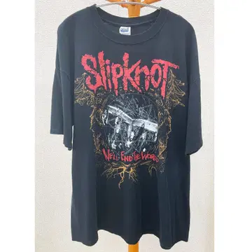 2XL 슬립노트 티셔츠 밴드 티셔츠 안빌