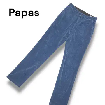 Papas 파파스 코듀로이 팬츠 46 S 사이즈 상당 블루 계열 일본제