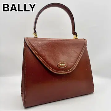 고품질 BALLY 발리 가죽 핸드백 평소에 사용하기 좋고 세련된 브라운