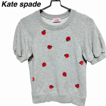 kate spade NEW YORK 사과 자수 반팔 상의 XS