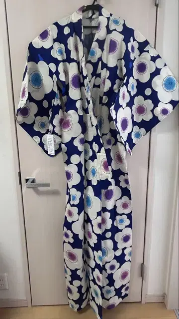 꽃무늬 유카타 네이비