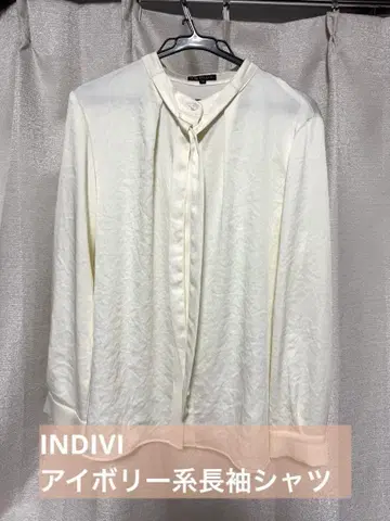 INDIVI 긴팔 버튼 셔츠