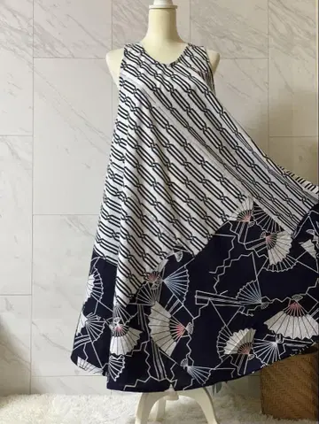유카타 리메이크  유카타 롱 원피스  유카타 패치워크