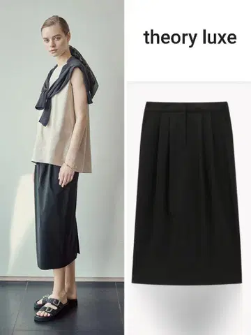 theory luxe 새 제품 미사용 세탁 가능 펜슬 스커트
