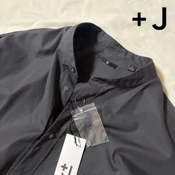UNIQLO +J 수피마 코튼 오버사이즈 스탠드 칼라 셔츠 긴팔