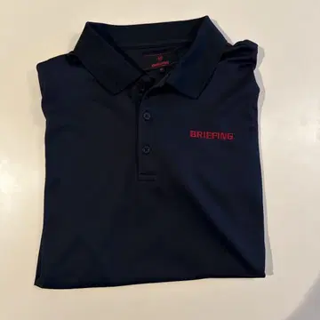브리핑 블랙 폴로 셔츠 XL