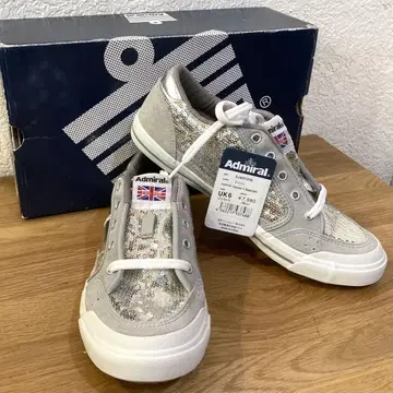 Admiral 어드미럴 스니커즈 실버 스팽글 그레이 25cm