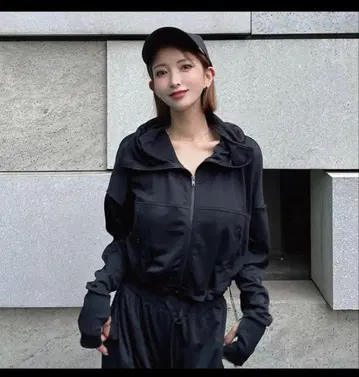 시이짱 차광 파커*검정*메쉬 포함*신품 미사용*시이짱*오노 시오리